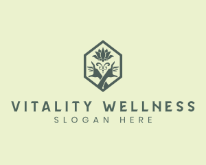 Lotus Hand Wellness logo design