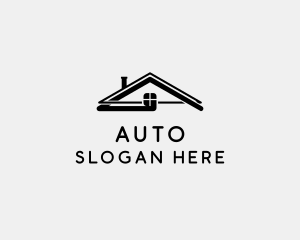 Apartment - Home Roof Repair logo design