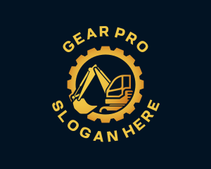 Gear - Gear Machine Excavator logo design