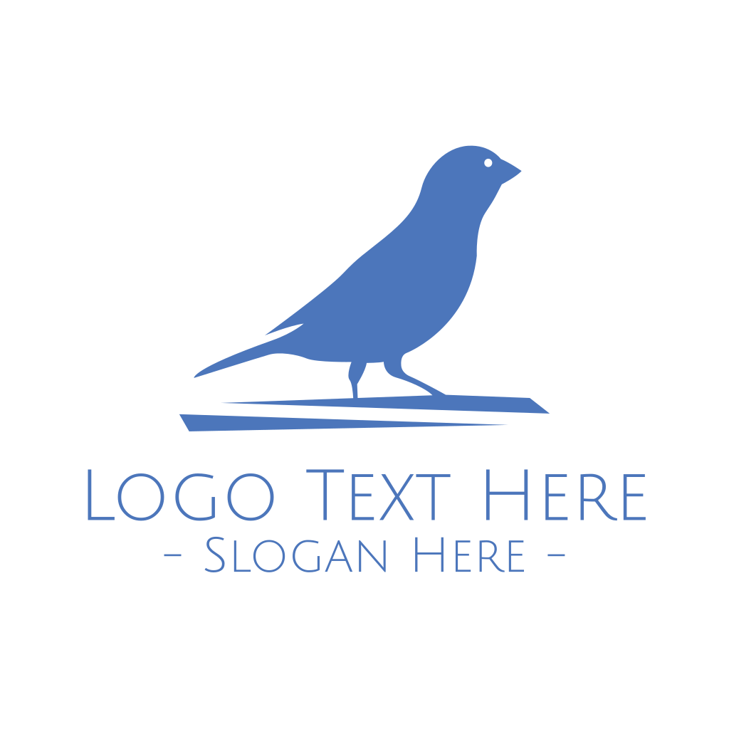 Small Blue Bird Logo | BrandCrowd Logo Maker | BrandCrowd