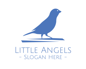Small Blue Bird  logo design