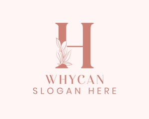 Elegant Leaves Letter H Logo