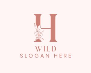 Elegant Leaves Letter H Logo