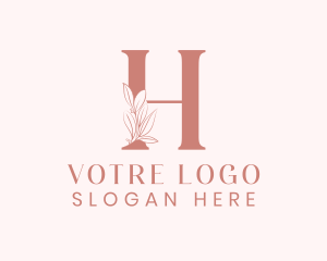 Event - Elegant Leaves Letter H logo design