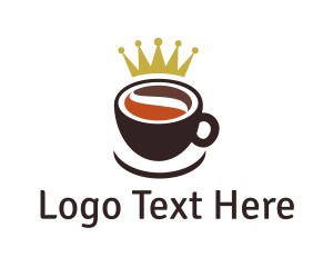 Cafe - Royal Coffee Cup logo design