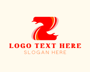 Heat - Flame Grill Letter Z logo design