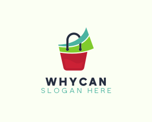 Convenience Store - Swoosh Shopping Bag logo design