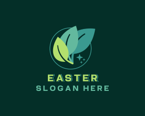 Vegan - Natural Organic Leaf logo design