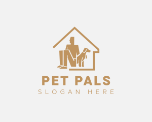 Animals - Man Dog Shelter logo design
