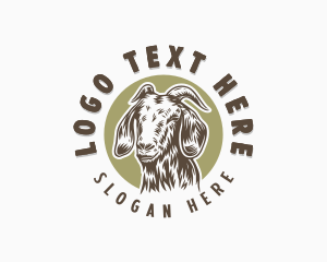 Homesteading - Goat Livestock Animal logo design