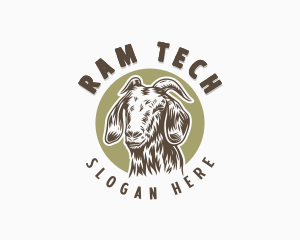 Goat Livestock Animal logo design