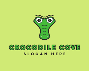 Crocodile Alligator Reptile logo design