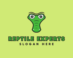 Crocodile Alligator Reptile logo design