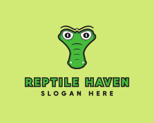 Crocodile Alligator Reptile logo design