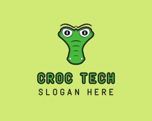 Crocodile Alligator Reptile logo design