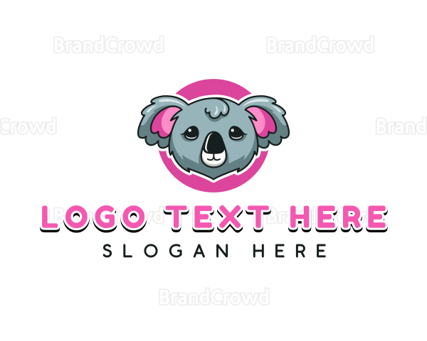 Cute Koala Bear Logo