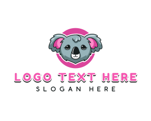 Zoo - Cute Koala Bear logo design