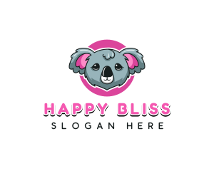 Cute Koala Bear logo design