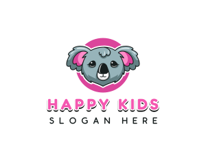 Cute Koala Bear logo design