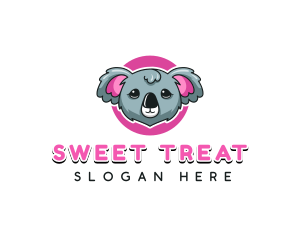 Cute Koala Bear logo design