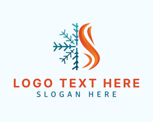 Element - Flame Snowflake Energy logo design