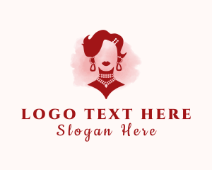 Necklace - Woman Jewelry Glam logo design