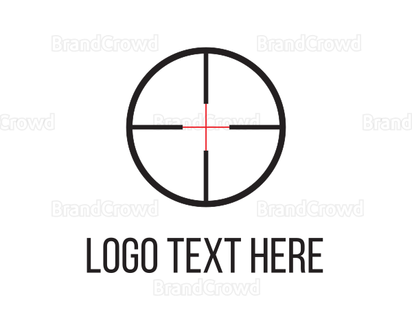 Shooting Range Target Logo