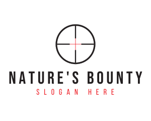 Shooting Range Target logo design