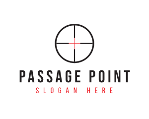 Shooting Range Target logo design