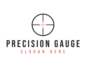 Shooting Range Target logo design