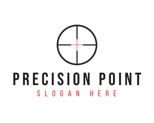 Shooting Range Target logo design