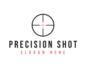 Shooting Range Target logo design