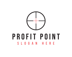 Shooting Range Target logo design