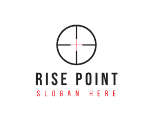 Shooting Range Target logo design