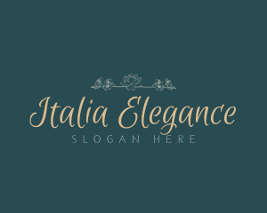 Script Elegant Business logo design