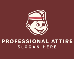 Uniform - Male Waiter Cartoon logo design
