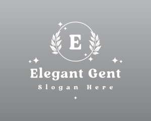 Elegant Wreath Ornament logo design