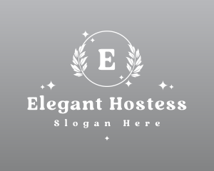 Elegant Wreath Ornament logo design