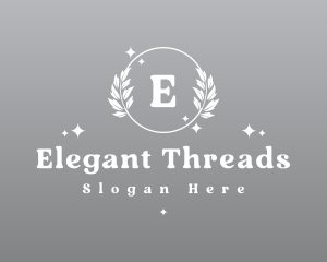 Elegant Wreath Ornament logo design