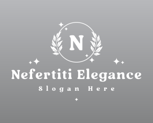 Elegant Wreath Ornament logo design