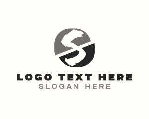 Design Studio - Creative Brush Letter S logo design