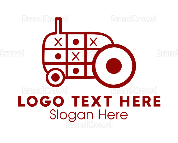 Tic Tac Toe Tractor Logo