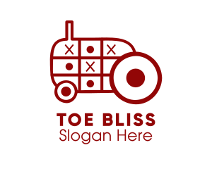 Tic Tac Toe Tractor logo design