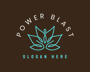 Meditation Lotus Floral Logo