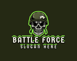 Army - Army Skull Gaming logo design
