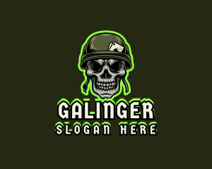 Skull - Army Skull Gaming logo design