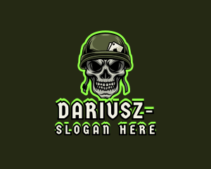 Army Skull Gaming logo design