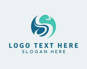 Serif - Industrial Letter S Company logo design