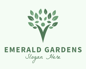 Human Healthy Tree Lifestyle logo design