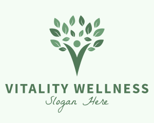 Human Healthy Tree Lifestyle logo design